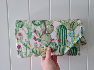 Desert Cactus Nappy change mat clutch (Pre Order - Dispatches in 10 - 12 days)