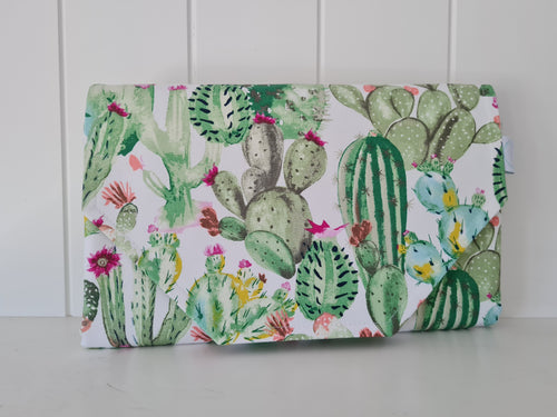 Desert Cactus Nappy change mat clutch (Pre Order - Dispatches in 10 - 12 days)