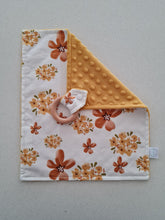 Load image into Gallery viewer, Mustard Flower Minky Baby &amp; Toddler Teether Blankie