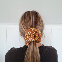 Load image into Gallery viewer, Dusty Pink Polka Dot Linen XL Scrunchie