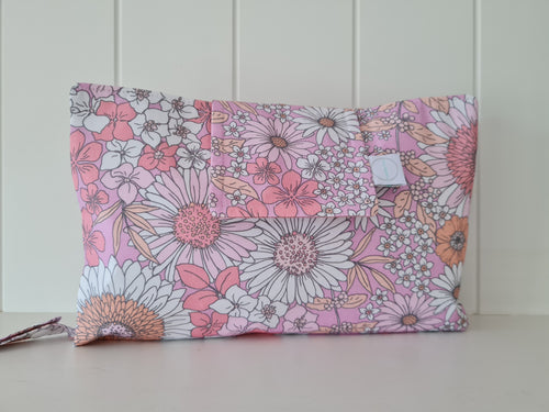 Lilac Flower Nappy Wallet (Pre Order - Dispatches in 10-12 days)