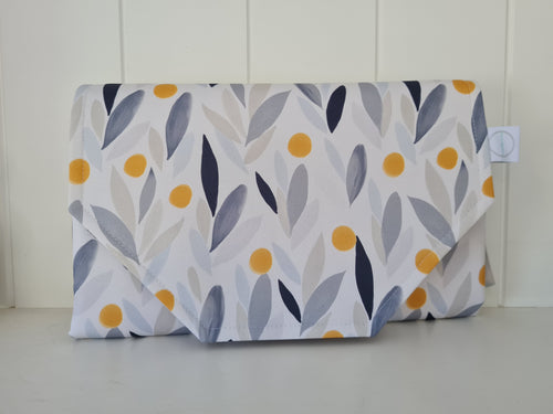 Wattle Nappy change mat clutch (Pre Order - Dispatches in 10 - 12 days)