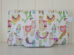 Llamas Nappy change mat clutch
