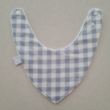 Load image into Gallery viewer, Duck Egg Gingham Bib