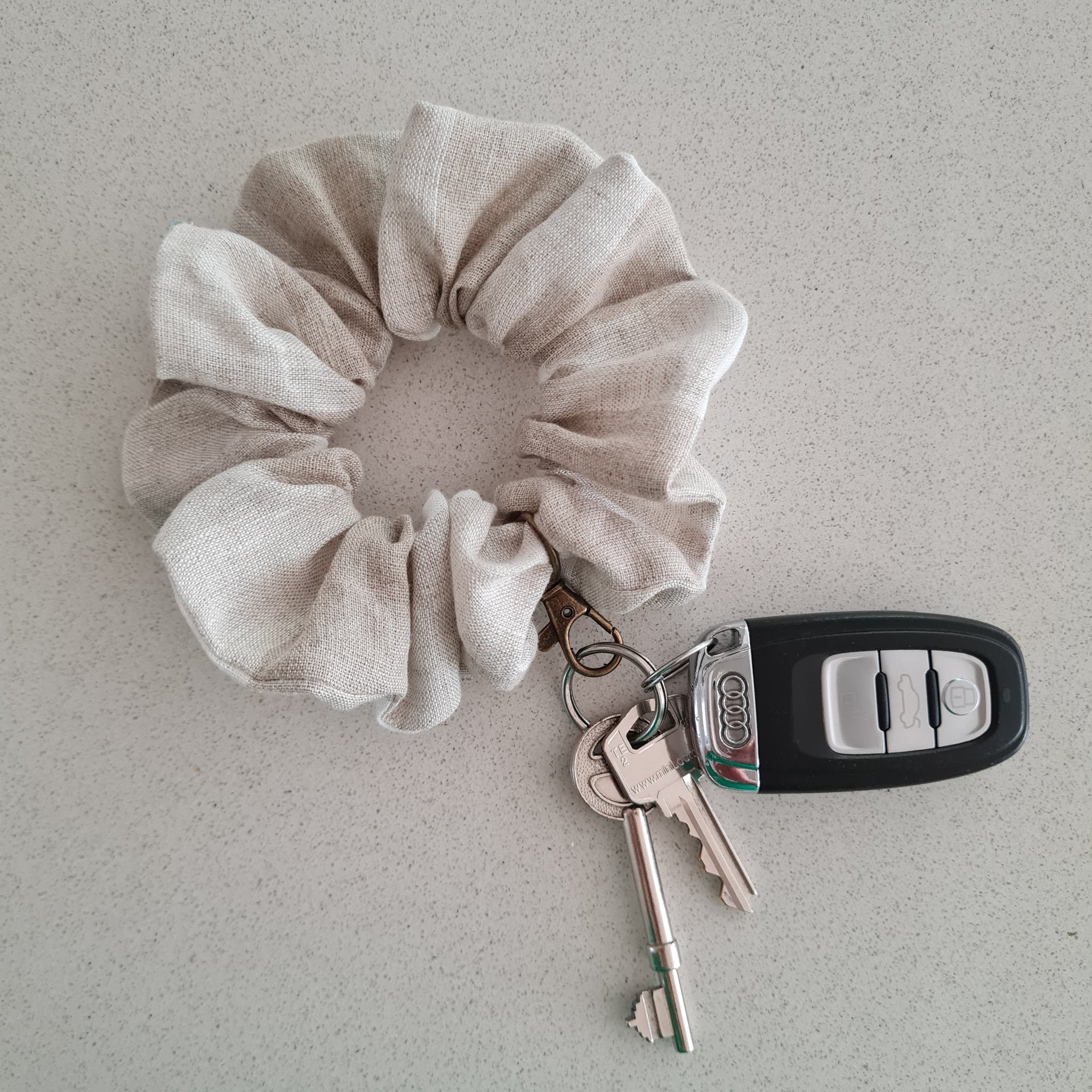 Scrunchie keychain clearance